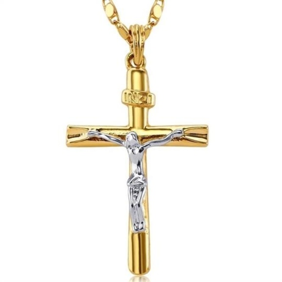 Trendy UniSex Cross Necklace - Picture 5 of 6